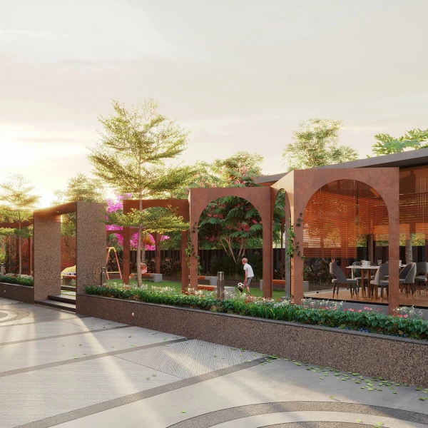 INTERNAL ROAD GARDEN VIEW